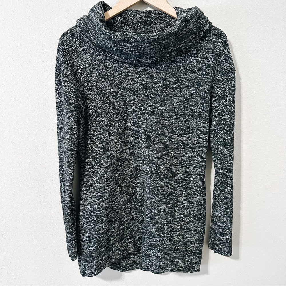 Merona Dark Gray Long Sleeve Cowl Neck Sweater Size Medium
